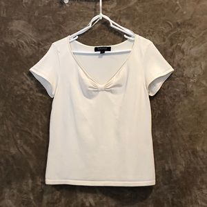White/Pearl Kasper Top, Size L